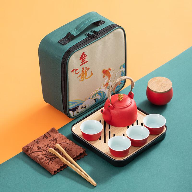 Portable Coarse Pottery Kung Fu Travel Tea Set