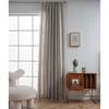 French Style Woven Stripe Cotton Linen Curtain Kitchen Dining Room Semi-Sheer Window Treatment Rod Pocket Grommet Hook