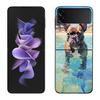 Französische Bulldogge Hund Mops Hülle Für Samsung Z Flip 6 5G Galaxy Z Flip 5 4 3 5G Schwarze Harte Handyhülle Luxuriöse PC Schale Coque