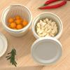 Double-Layer Ginger Garlic Green Onion Storage Box Round Food Storage Box  Kitchen