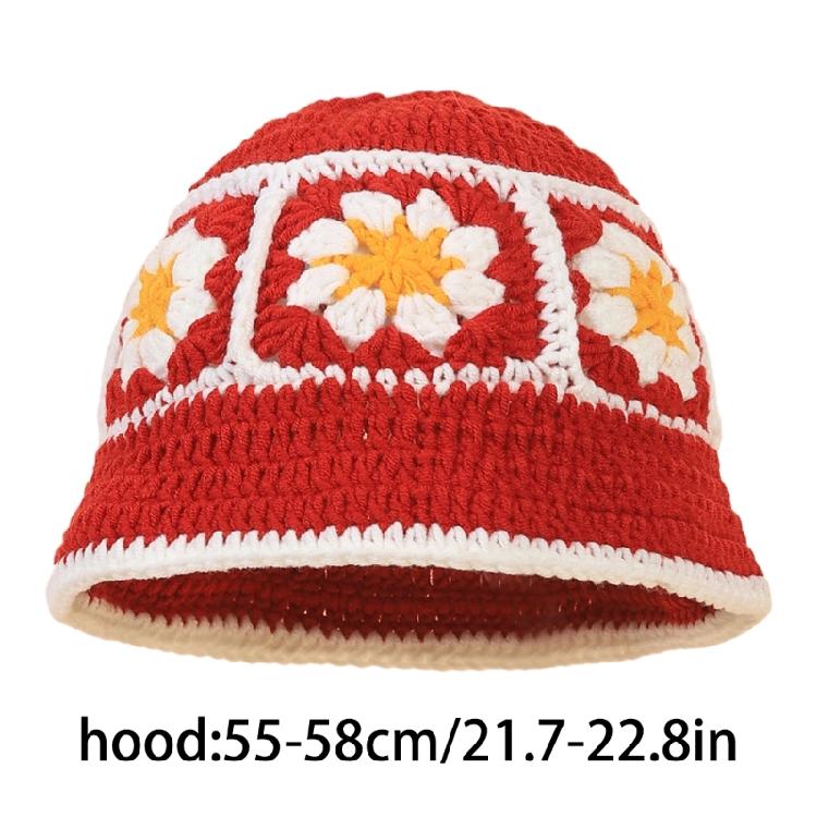 Vacation Floral Hat Handmade Bucket Hat Surprise Gift for Schoolgirls Girlfriend