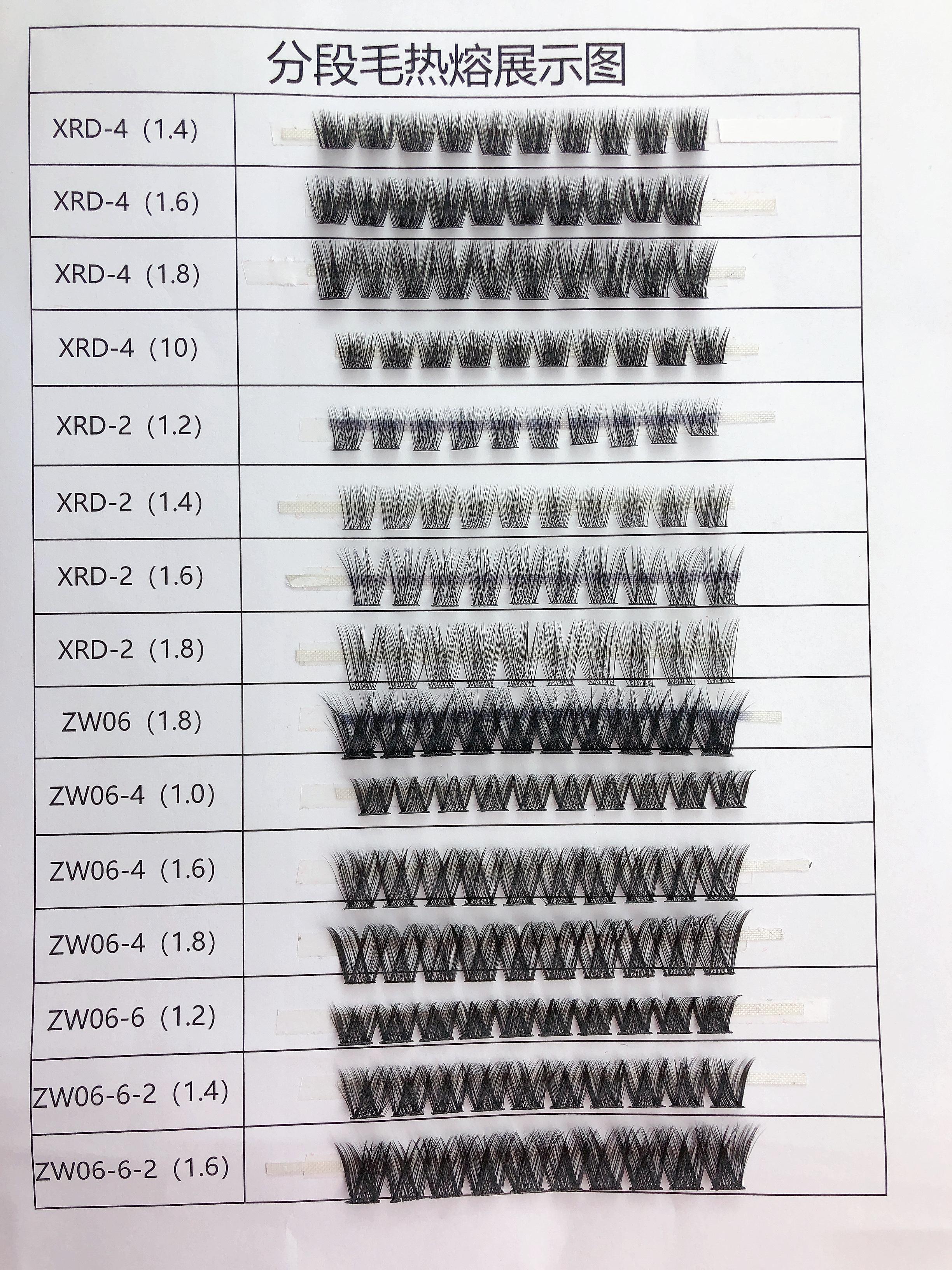 Hot Selling Easy Wear Individual Eyelash Cluster Fashion DIY Lashes Private Label Box for Eyelash Clusters Mix