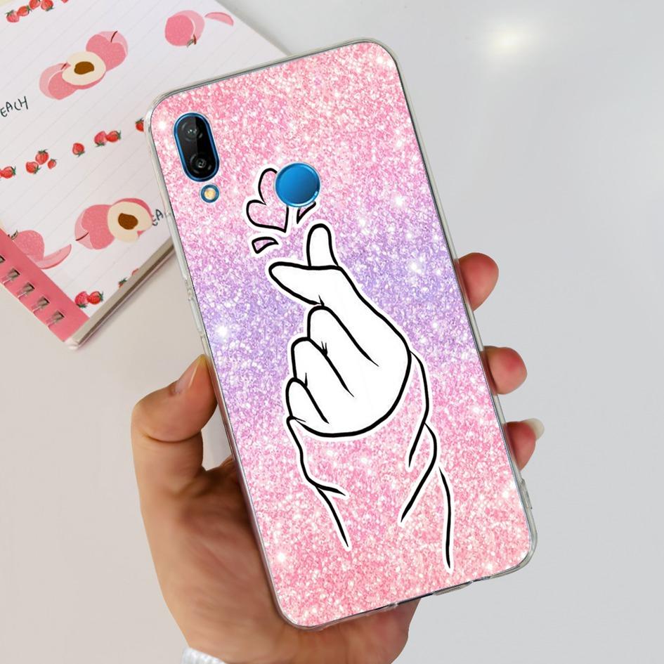 Case For Huawei P20 Lite Cover Cute Astronaut Cartoon Slim Clear Soft Silicone Back Phone Cover For Huawei P20Lite ANE-LX2 Funda