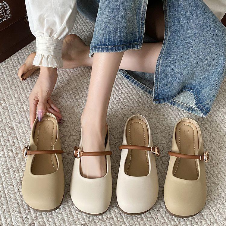 Baotou Half Slippers Women's Outer Wear 2025 Summer New Versatile French Soft Flat Bottom Pregnant Women Non-slip Lazy Cool Slippers