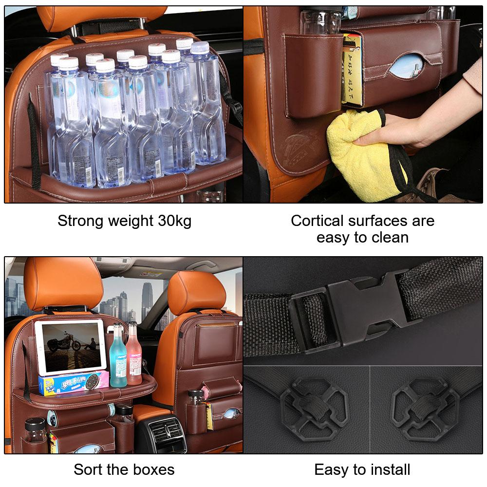 Auto Seat Back Pocket Auto Interior Supplies For Car Truck SUV Van Car Backseat Storage Bag Upgrade Rear Seat Trunk Organizer Car Accessories