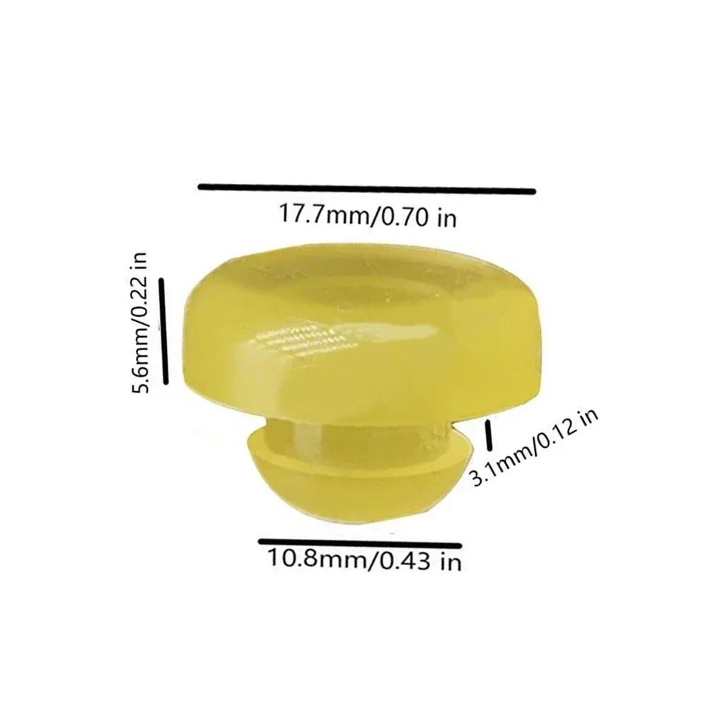 10pcs Brake Clutch Pedal Stopper Pad 46584-S0100 Yellow For Nissan 200SX 240SX 300ZX 350Z For Infiniti G20 G35 G37 I30 J30