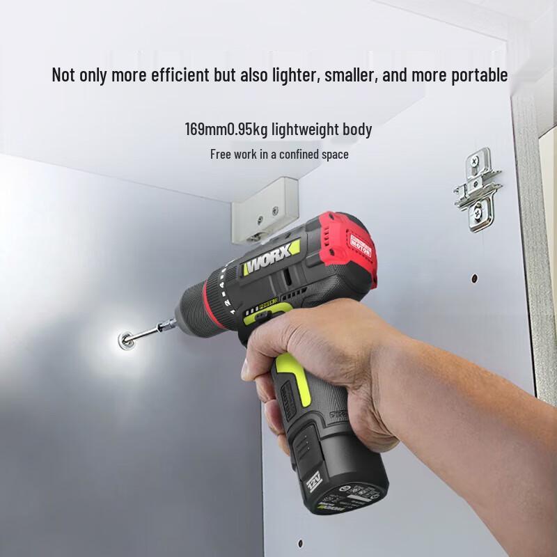 Worx 12V Brushless Cordless Impact Drill/Screwdriver Kit CN plug (adapter included)