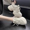 Fashionable and Comfortable Thick Bottom Pops Shoes Female Spring Heightening Female Shoes Hundred Casual Sneakers White