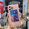 New Design Shockproof Ins Style Clear Colors TPU Card Holder Mobile Phone Case for iphone 17 16 15 14 13 12 11/Plus/Pro/Promax