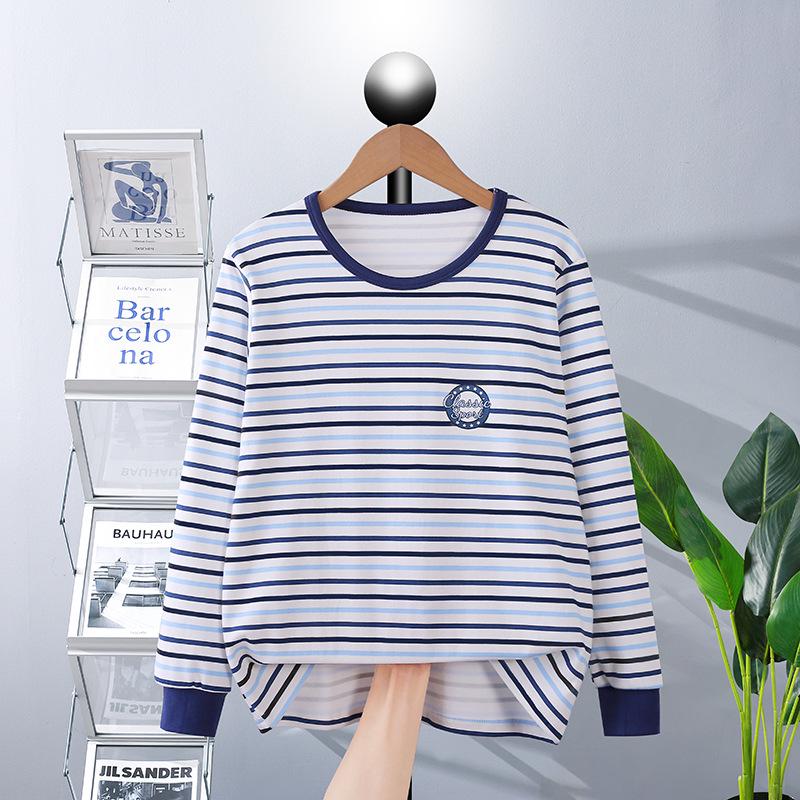 Fat Child Pure Cotton Pajama Set: Boys & Girls Warm Underwear, Plus-Size Base Layer, Autumn/Winter Sweater and Pants