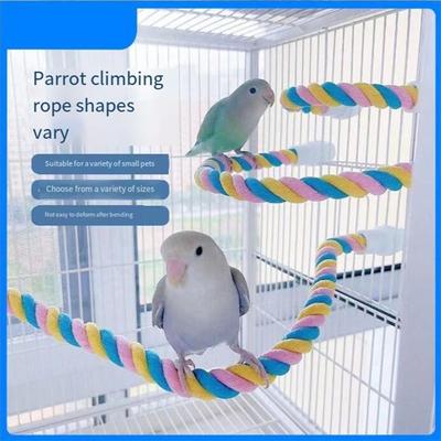 Heimtierbedarf Papagei Spielzeug Schaukel Leiter Station Pole Klettern Seil Station Rod Vogelkäfig U-förmigen Vogel Rahmen