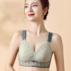 Full Cup Thin Style Without Steel Ring Plus Size Underwear Large Chest Small Sexy Lace Adjustment Shape Side Breast Bra