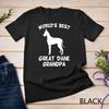 World's Best Great Dane Grandpa Dog Owner Unisex T-shirt