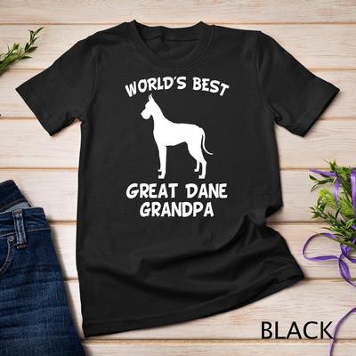 World's Best Great Dane Grandpa Dog Owner Unisex T-shirt