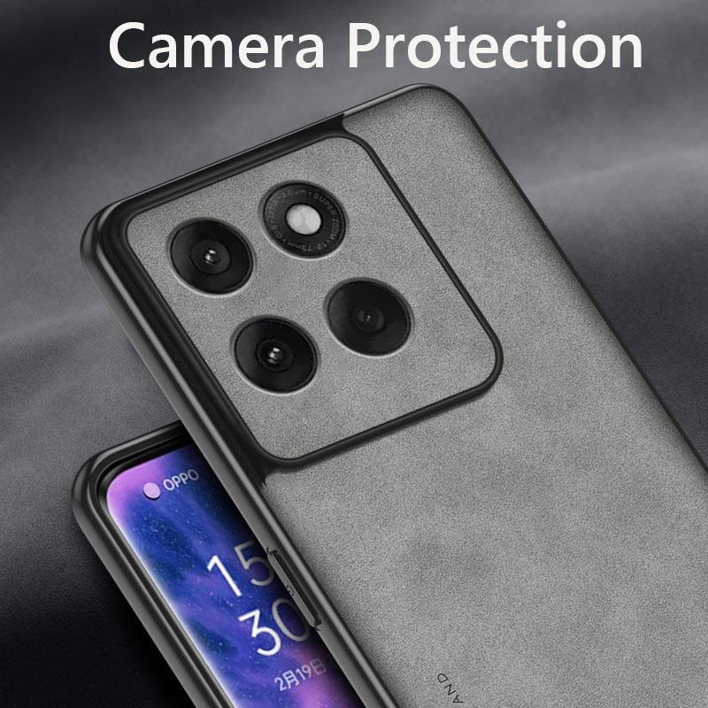 Retro Leather Skin Feel Case For Motorola Edge 60 Pro Edge60Pro G Shockproof Matte Silicone Soft Case Cover