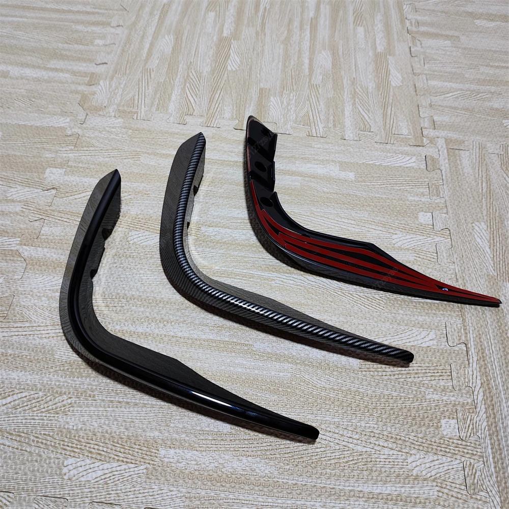 Car Front Bumper Splitter Spoiler Fog Light Trim Wind Knife For Mercedes Benz GLC Class X253 GLC260 300 GLC43 AMG 2016-2019 ABS