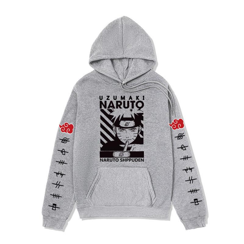 Men's clothing, cartoon sweater, Naruto series hoodie, coat men