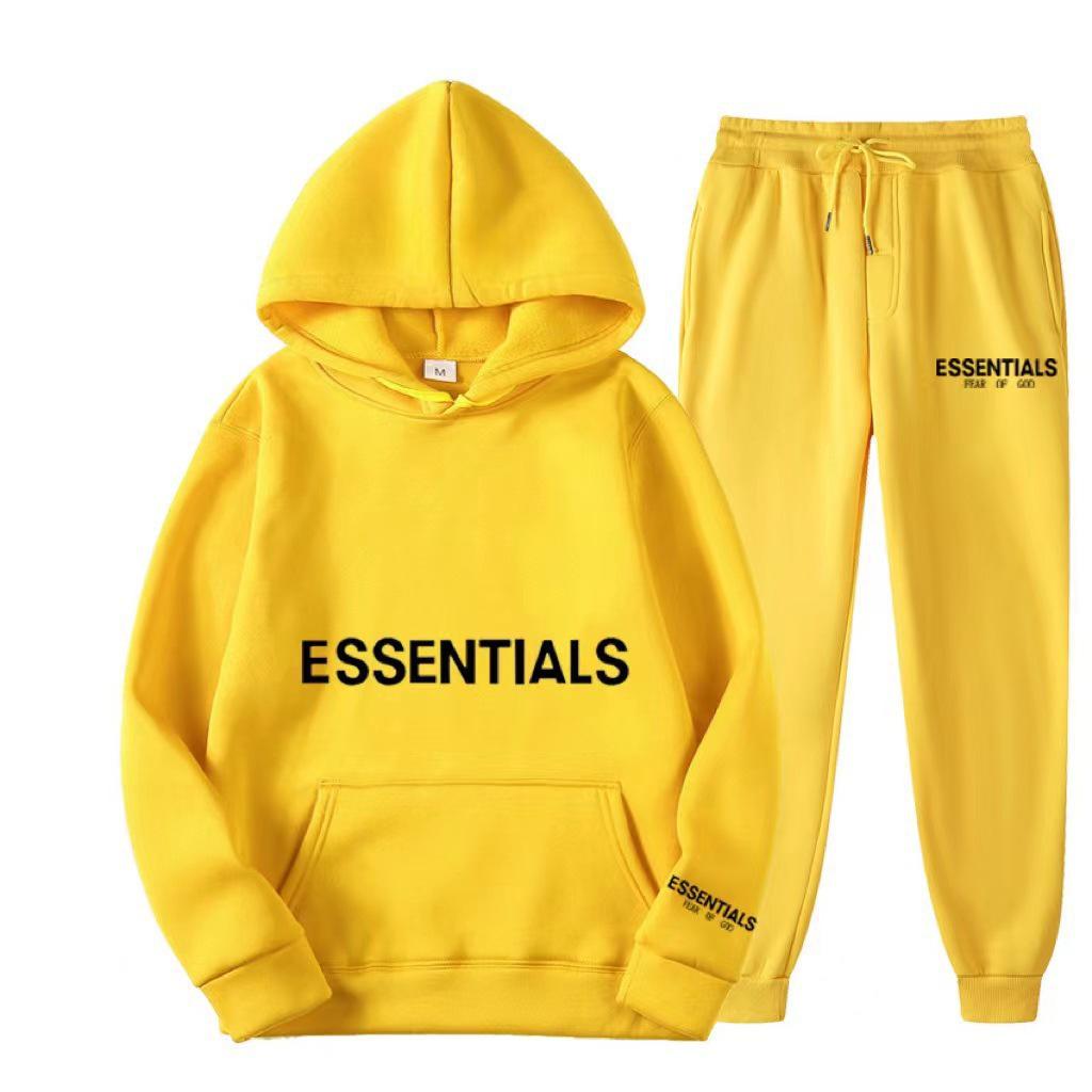 Men's Plus Velvet Sports Hoodie with Double-Stitch Logo - European & American Style Women's Casual Set