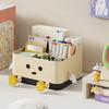 Multifunctional Desktop Storage Box with Built In Calendar Holder Cable Management Box,Storage Basket for Personal Care Products