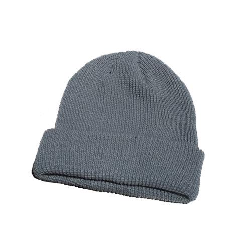 Short Beanie For Men Women Winter Classic Short Cuff Knitted Hat Skull Watch Cap Cute Hat Girls Autumn Female Beanie
