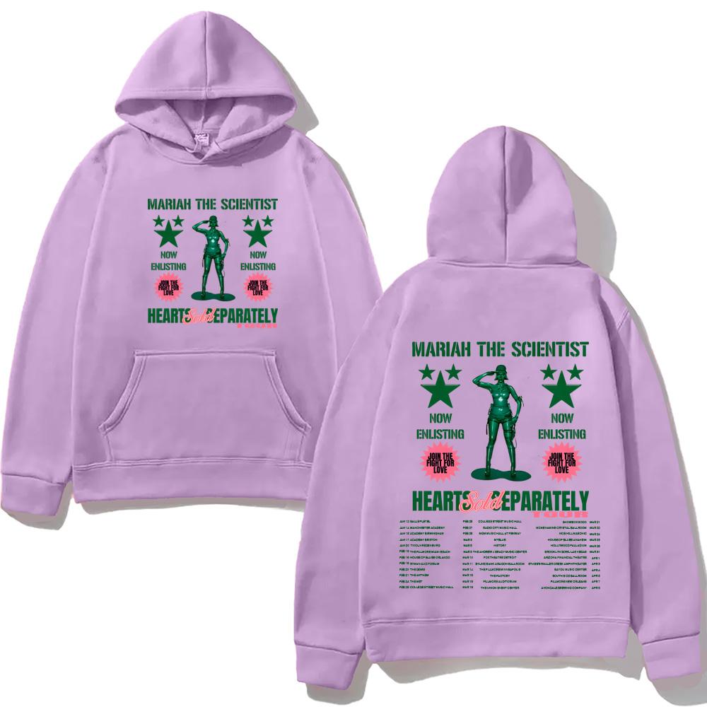 Mariah The Scientist Hearts Sold Separately Tour 2026 Hoodie with Pocket  Sweatshirt Long-sleeved Simplicity Men/women Pullover