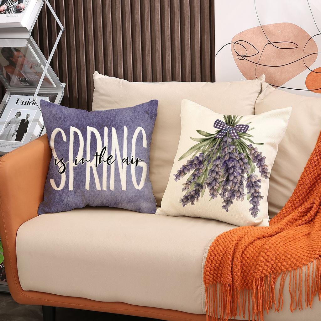 Simple Lavender Throw Pillow Covers With Digital Printing Of Short Plush Fabric Car-Shaped Sofa Cushion For Office Home Decor