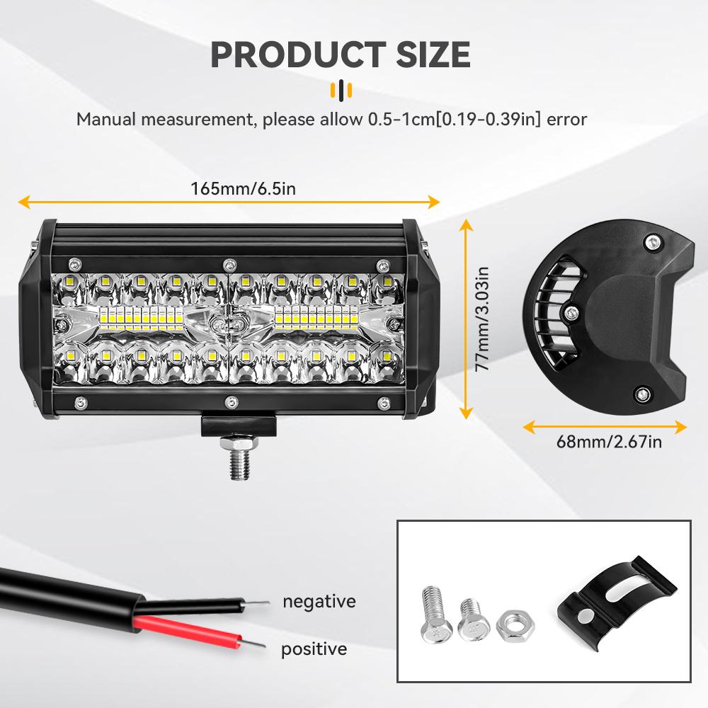 12V 24V LED Bar Offroad Spot Flood Combo LED Light Bar/Work Light for Truck Car SUV 4WD 4x4 Boat ATV Barra LED Headlights