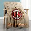 Ac Milan Customize Your Name Blanket Lightweight Customizable Blanket Warmthful Decor Suitable for Office Bedding Picnics Sofa Four Seasons Universal