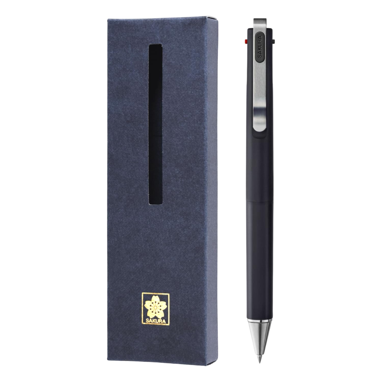 

Sakura Crepas 3 Color Ballpoint Pen Ball Sign iD 3C Black A Black Blue Gift Box 0.4mm (Pure Red) GB3D854#49A-BOX