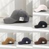 Letter Embroidered Baseball Cap With Wide Brim For Casual Streetwear Fashion
