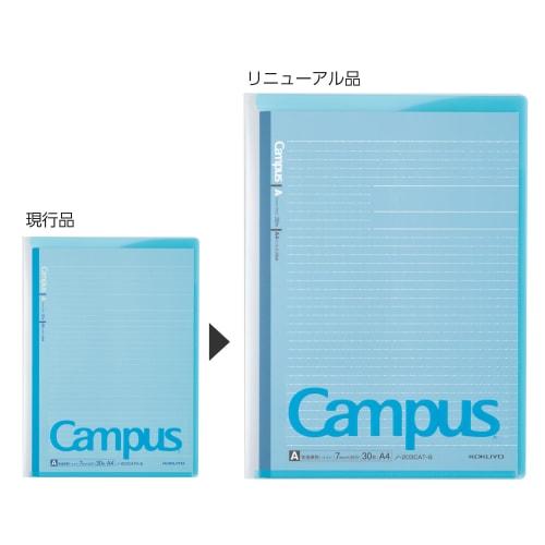 KOKUYO Notebook Cover Campus A4 with Print Storage Pocket Blue No-621AN-B