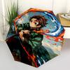 1PC Demon Slayer Automatic Folding Umbrella, Automatic Folding Umbrella with 8 Ribs, Convenient for Outdoor Use  041