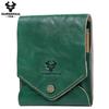 Humerpaul The First Layer of Cowhide Wallet Card Case Compact Exquisite Solid Color Casual Small Bag Portable