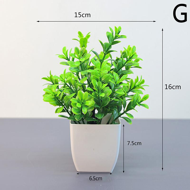 Artificial Bonsai Green Fake Plant Eucalyptus Flower Potted Plant For Indoor Outdoor Home Bedroom Garden Decoration Supplies