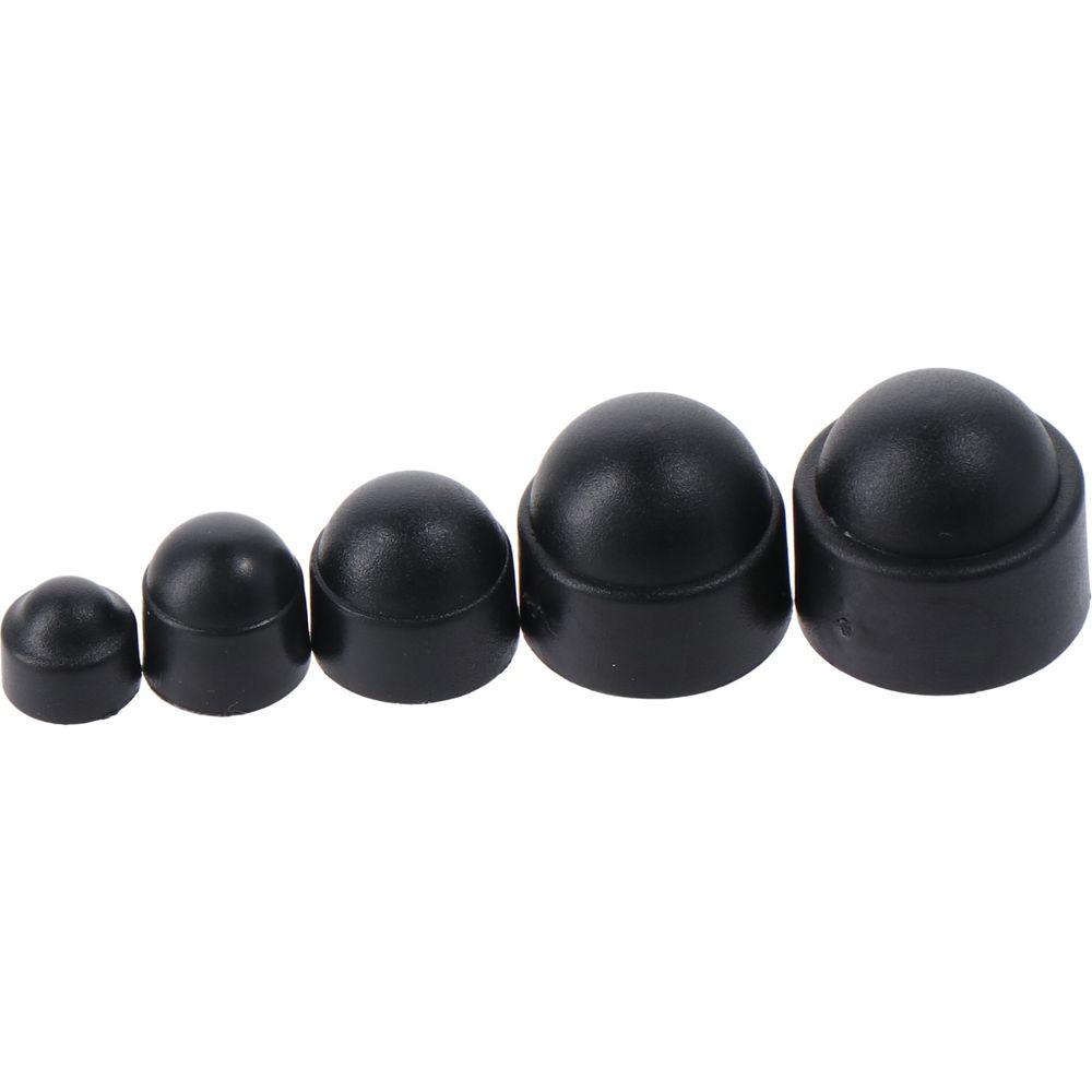 160Pcs Plastic Bolt Covers M4 M5 M6 M8 M10 M12 Hex Nut Caps Kit with Storage Box Screw Caps