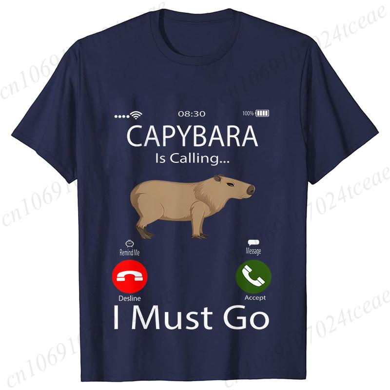 Capybara Sună Tricouri pentru Femei Amuzant Capibara Rozător Iubitor de Animale Umor Tricouri Vară Mânecă Scurtă Îmbrăcăminte Femei