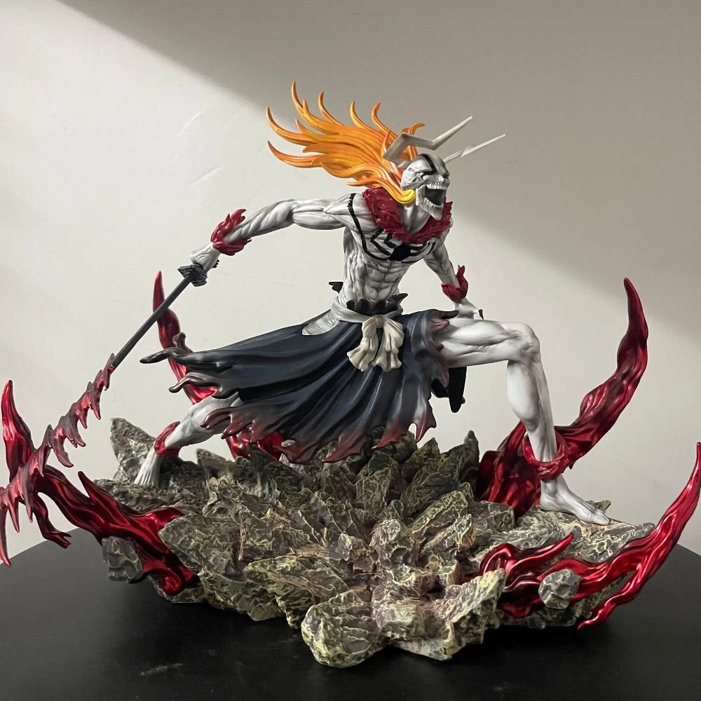 Bleach Ichigo Hollowfied Horn & Final Getsuga Tensho 23cm Anime Actionfigur Statue Schreibtischdekoration Geschenk