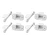 4 Set RV Door Holders Multifunctional Keep Door Open Rust Proof Camper Door Stops for Caravan Boat White