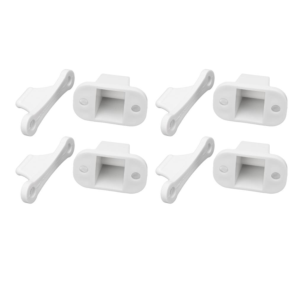 4 Set RV Door Holders Multifunctional Keep Door Open Rust Proof Camper Door Stops for Caravan Boat White
