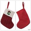 Alphabet Letter Letter Christmas Socks Red Candy Gift Bag New Christmas Pendant  Home