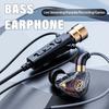 With Mic Karaoke Headset In Ear Design Bass Stereo Earbuds Wired Headphone  Studio Recording