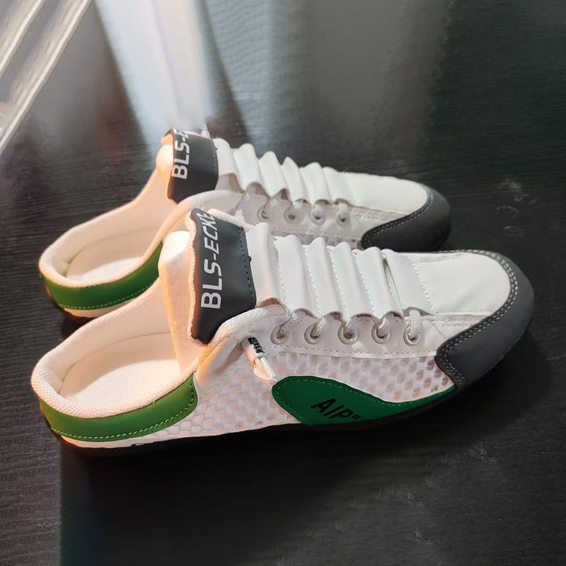 22 autumn new breathable bag head slippers casual lazy teenagers wear half trailers