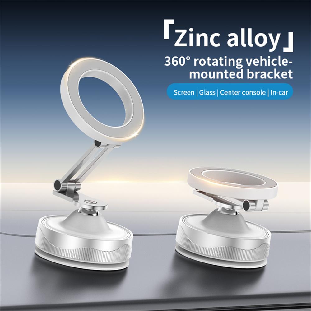X30 360° Vacuum Magnetic Car Phone Holder Suction Cup Foldable Cell Phone Stand Mount for Auto/Car