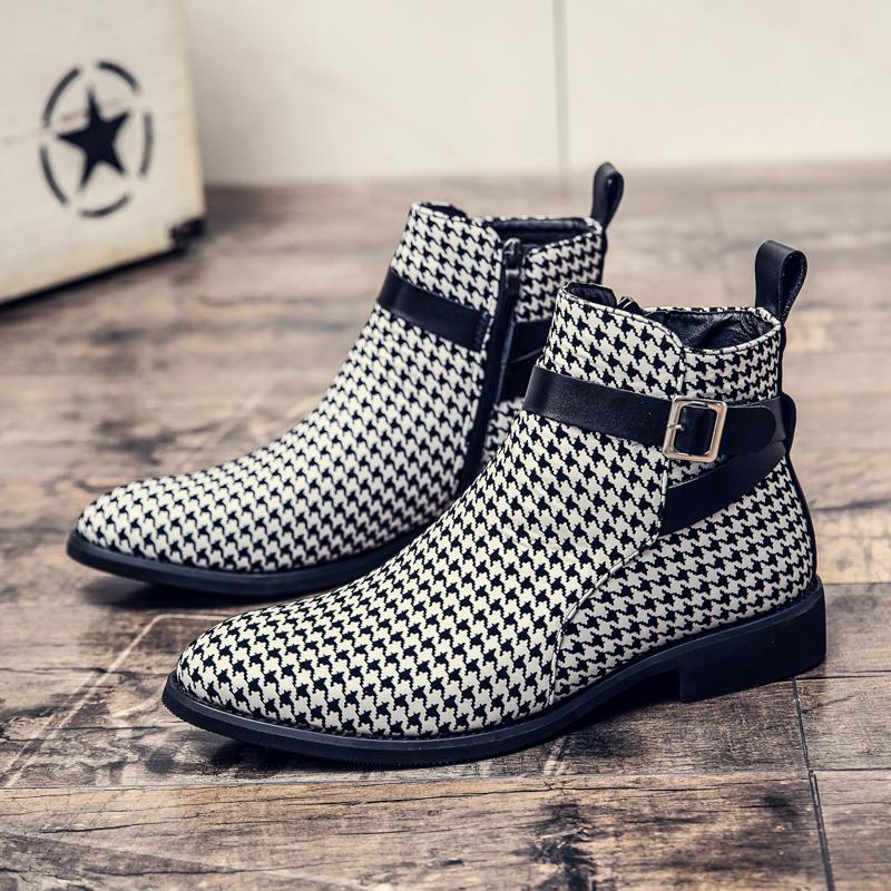 

Size 38-48 Classic Men Ankle Boots Luxury and Comfortable Fashion Brand Chelsea Boots Men British Gentleman Social Boots Men 48