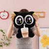 New Milk Tea Cup Luo Xiaohei Plush Toy Doll Cute Big-eyed Cat Doll Machine Gift