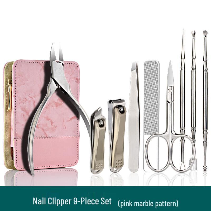 Premium 9-Piece Stainless Steel Manicure Set