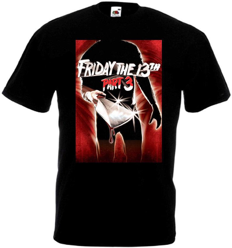 Friday The 13th v36 T shirt black movie poster S-5XL XL