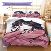 The Fragrant Flower Blooms Pattern Bedding,Quilt Set Quilt Cover Pillowcase Home Birthday Gift (1 * duvet cover + 2 * pillowcase, without core)