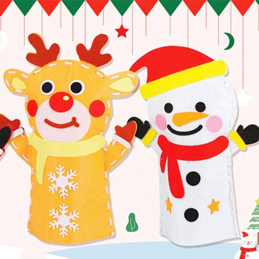 Nylon Kindergarten Teaching Tools Non-woven DIY Crafts Toys Hand Puppets  Parent-child Activities