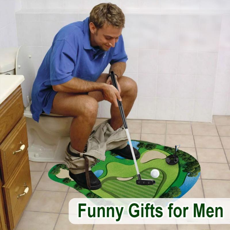 1SET Toilet Golf Scene Leisure Entertainment Sports Toys Toilet Mini Set